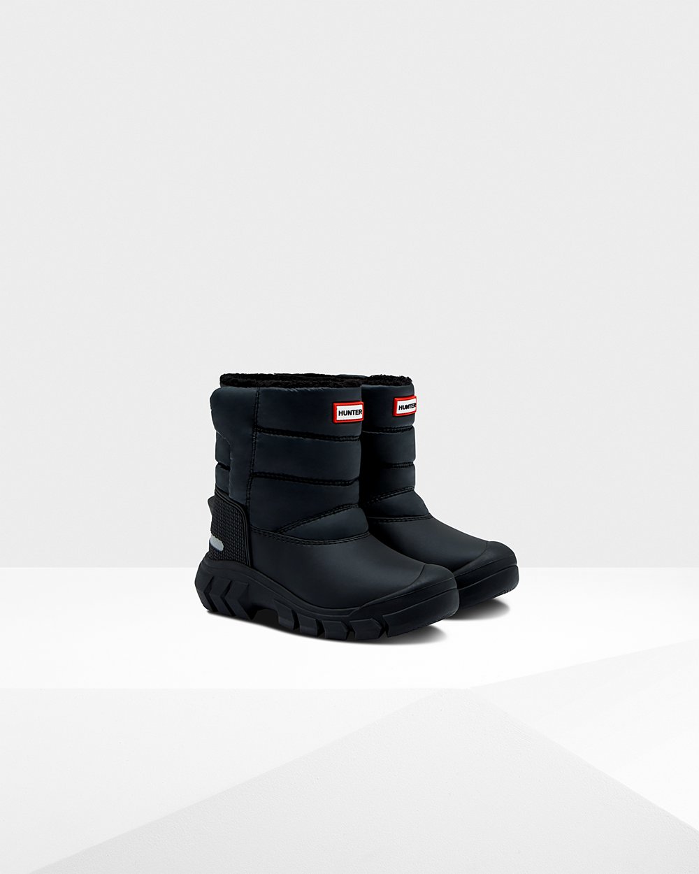 Snow Boots Barn - Hunter Original Små Insulated - Svarta - 094683-NHK